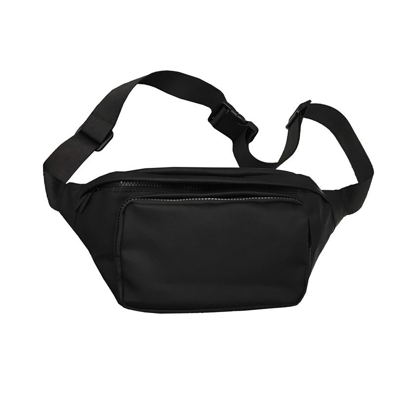 Marsupio Unisex marsupio Street Style pettorali marsupi Hip Hop moda borsa a tracolla impermeabile marsupio telefono Shopping Bag: Black Waist bag