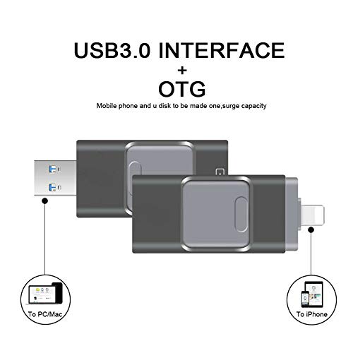 Memoria de 128GB para iPhone 6 6s Plus 5 5S ipad Pen drive HD tarjeta de memoria móvil OTG Micro USB Flash Drive 16GB 32GB 64GB