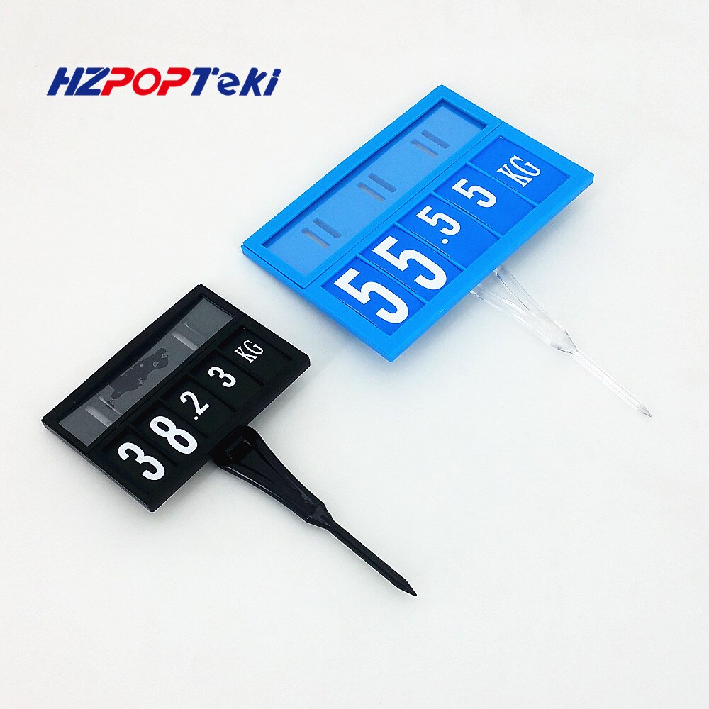 POP Price Sign Display Posted Label Card Plastic Holder Frame by Argute Pin Replaceable in Supermarket 10sets