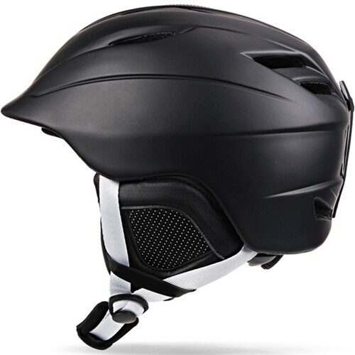 Man/Vrouw Ski Helm Snowboard Snelle Motor Helm Masker Winter Sneeuw Skateboard Sneeuwscooter Fiets Rijden Sport Veiligheid: Zwart / L