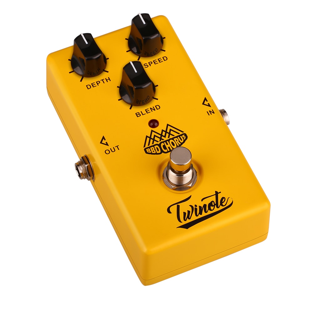 Twinote Analog BBD Chorus Effects Pedal Guitar Processsor Clean Nature Sound Low-Noise Circuit Guitar Accessories
