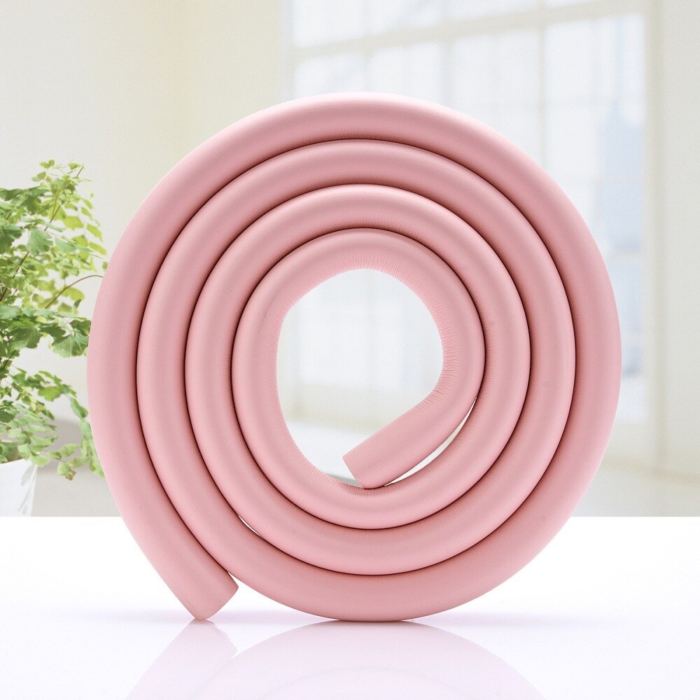 4Pcs U Shape Baby Protection 2M Child Table Desk Furniture Edge Safety Corner Guard Kid Protector Anticollision Bumper Strip Bar: Pink