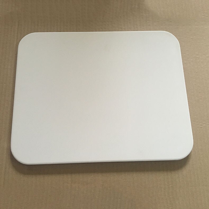 15'' Pizza Stone Board with Steel Handle Square Dish High Temperature Resistance Ceramic Plate Pizza Baking Pan Pizza Stone Tray