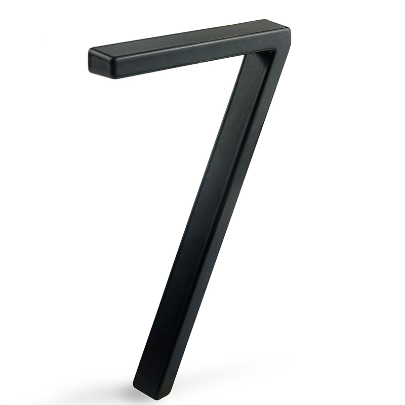 Numéro de maison flottant en aluminium noir, numéro de maison extérieur, numéros de porte d'appartement, panneau d'adresse de boîte à lumière, 125mm, 5 po, #0-9: Or