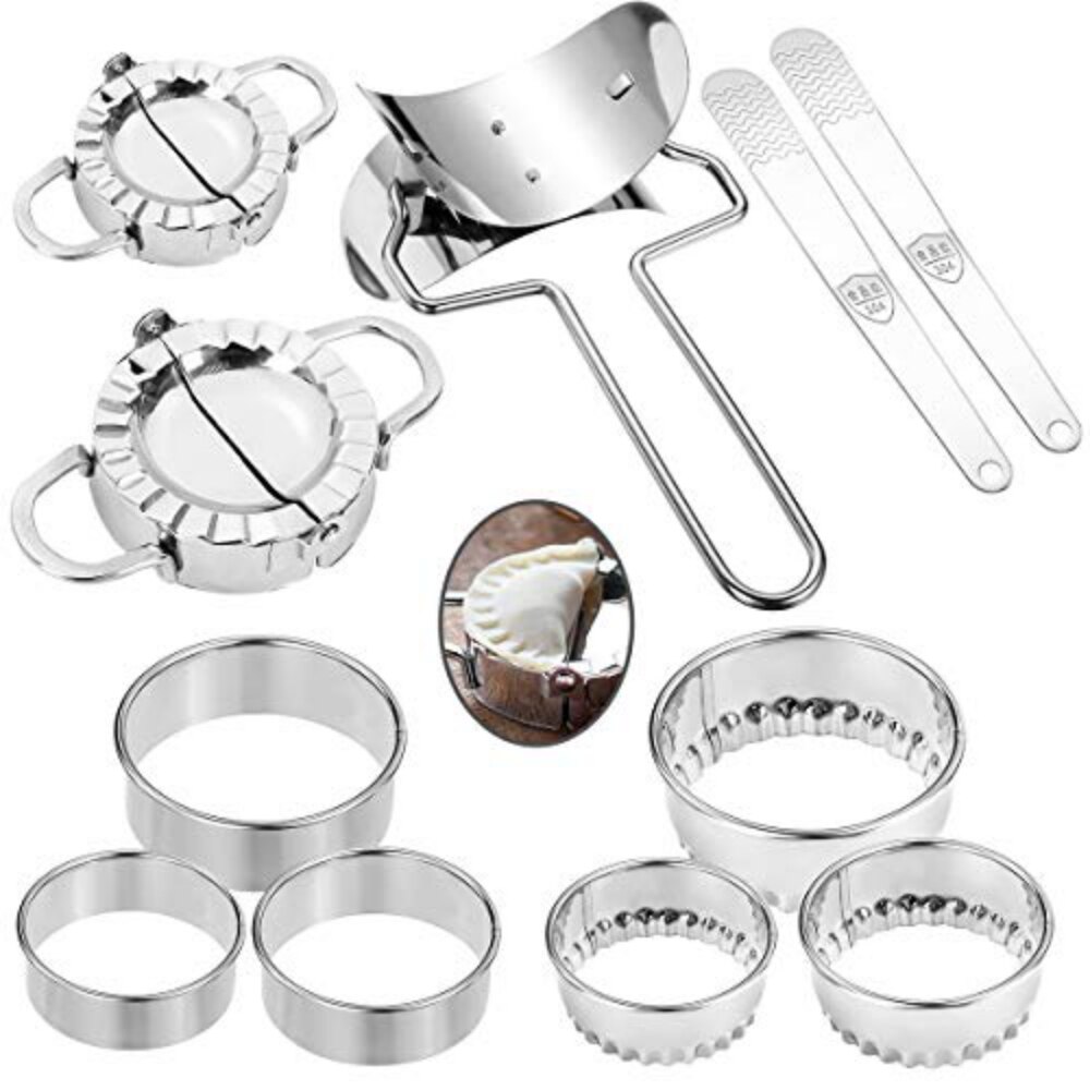 Moule à raviolis en acier inoxydable, 11 pièces, pour la fabrication de raviolis, accessoires de cuisson, pour la cuisine et la maison