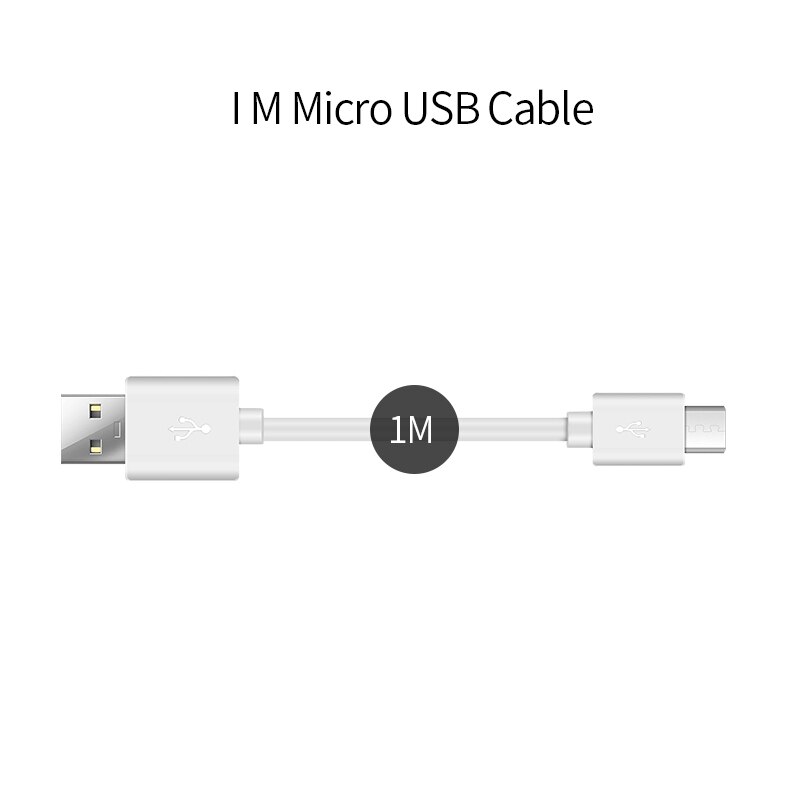 CinkeyPro-cargador USB de 4 puertos para iPhone, Samsung, XiaoMi, 5V/3,4a, adaptador de pared de carga rápida Universal para teléfono móvil: Micro USB Cable