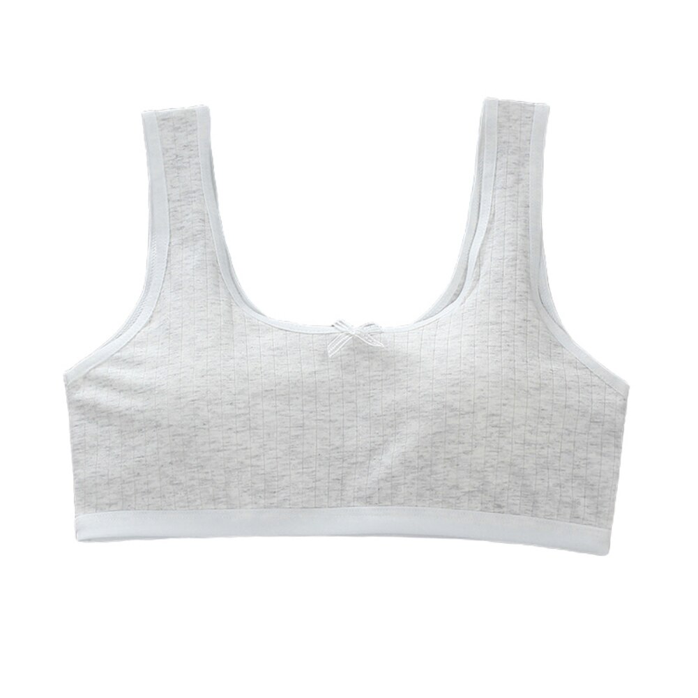 Intimo per bambini in cotone reggiseni per ragazze reggiseni imbottiti morbidi traspiranti per adolescenti reggiseni per ragazze: H