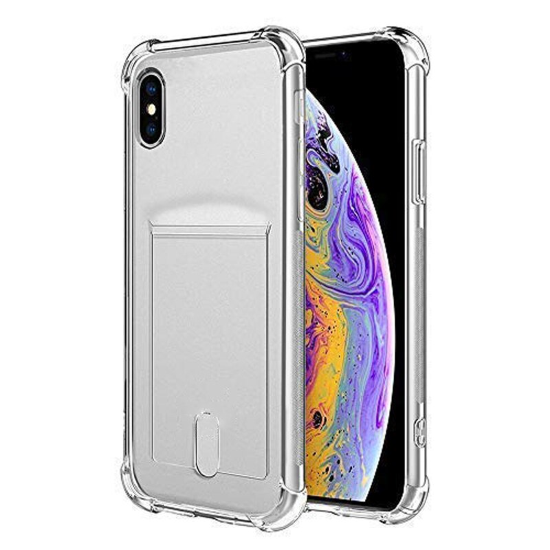 Cassa di Carta di Modo Antiurto Bumper in Silicone Trasparente per Il Iphone 11 X Xs Max Xr 8 7 6S Più Chiaro di Protezione Della Copertura Posteriore Capa: For iPhone 7