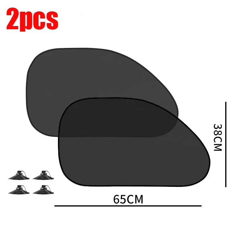 1/5 Stuks Auto Raam Zonnescherm Cover Zon Uv Bescherming Auto Voor Achter Zwart Gordijn Zijde Glas Mesh Zonneschermen Accessoires: Lavendel