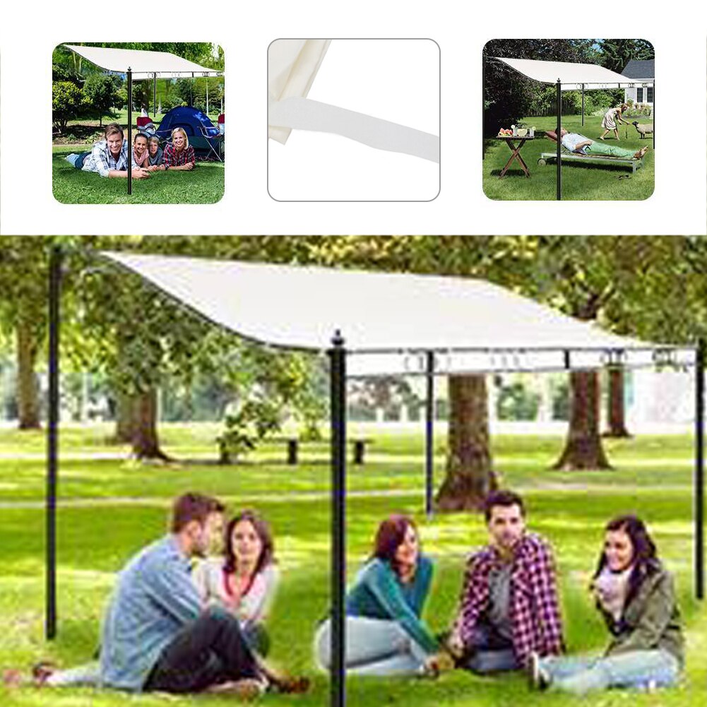 300D Canvas Waterproof Tent Roof Garden Replacement Canopy Top Cover Outdoor Awning Coating Pergola Waterproof Beach Tents