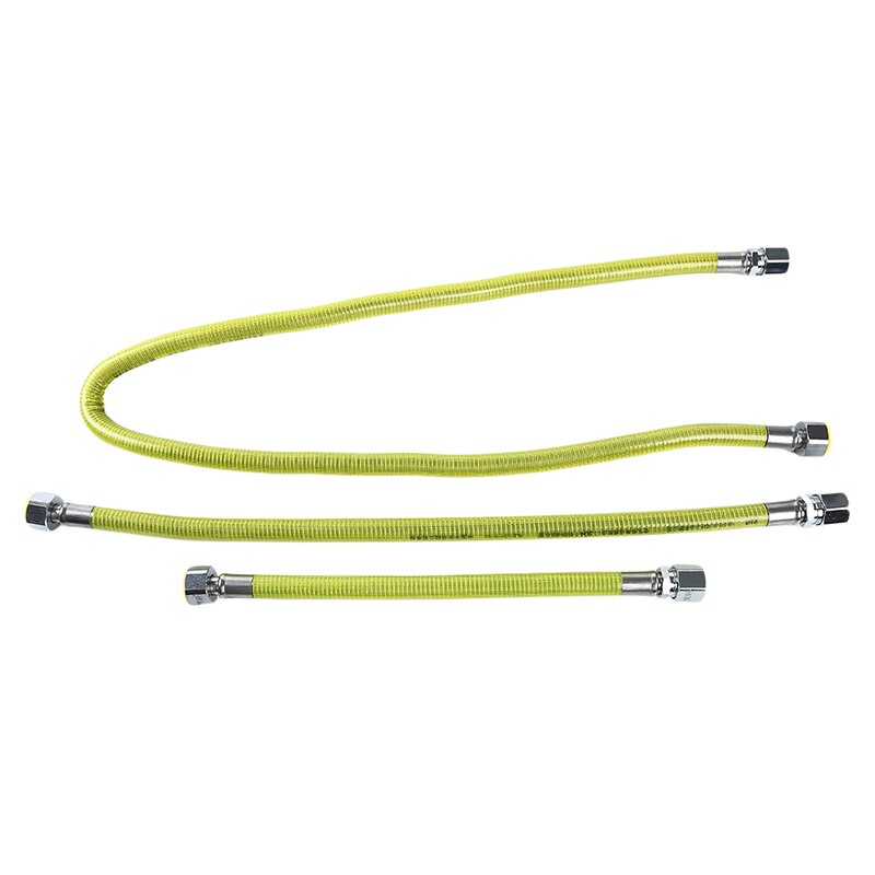 1Pc Metal Corrugated Hose 304 Stainless Steel Gas Pipe Natural Gas Gas Stove Gas Cooker Water Heater Accessories Multiple Models: 30cm screw - socket