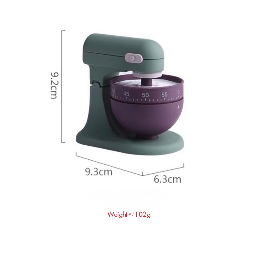 Cute Kitchen Timer, 60 Minutes Mechanical Time Manager No Batteries Required Counters, Countdown Reminder with Loud Ring