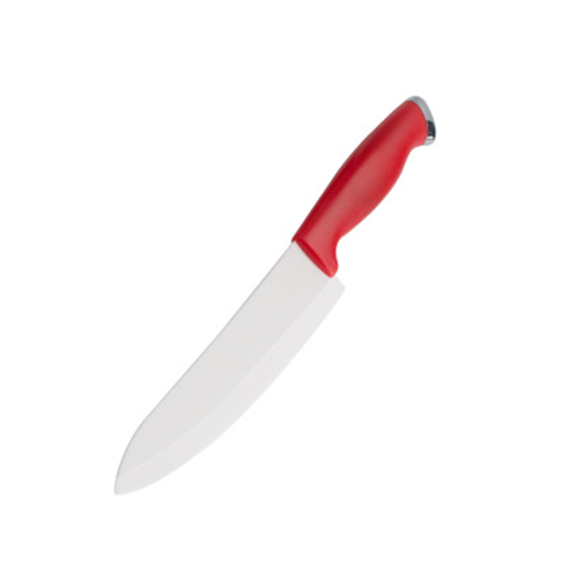 Keramische Messen keukenmessen 3 4 5 6 inch koksmes Baby extra voedsel mes wit zirconia blade Rood handvat: 6 inch