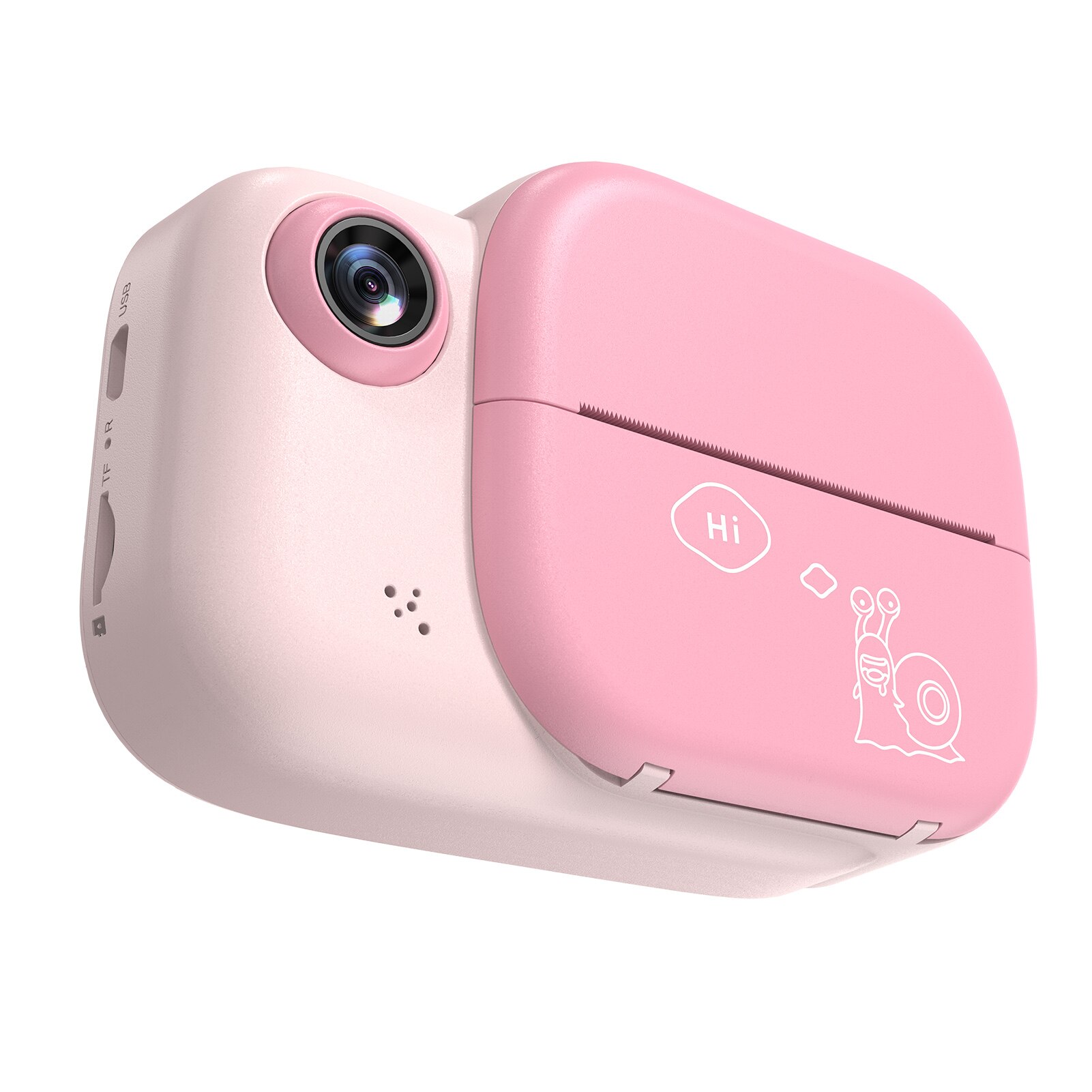 Children Kids Instant Print mini video photo Camera 3.0 Inch Large Screen 1080P 12MP Digital Video Camera with Print Paper Roll: Pink