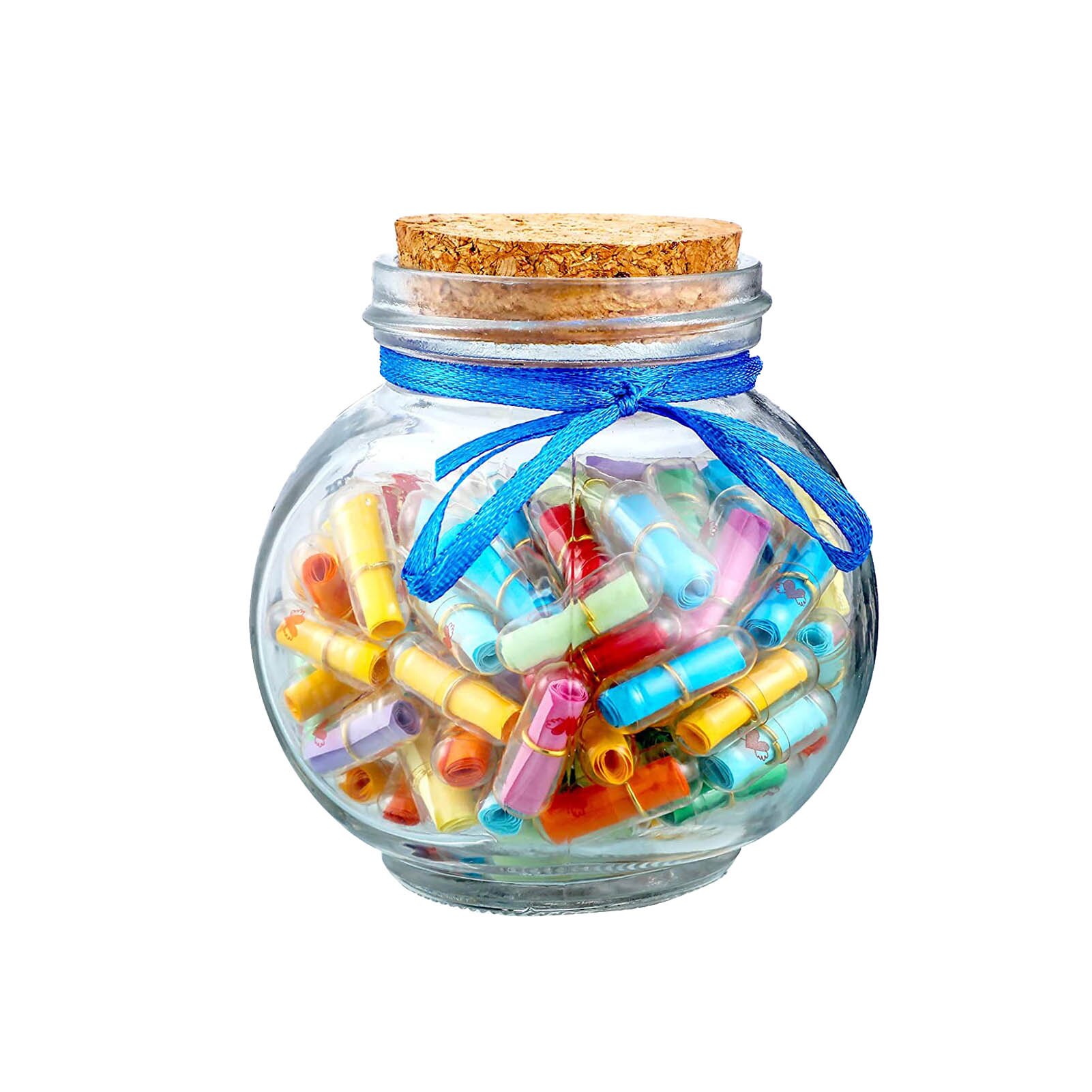 110PCS Cute Capsule Message Love Friendship Letter Wishing Bottle Clear Cork Glass Bottles For Wedding Home Decoration: Default Title