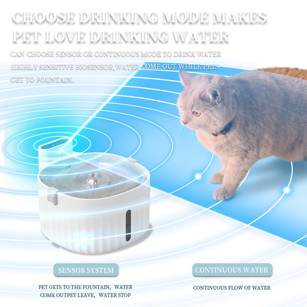 Haustier Automatische Wasser Zubringer Dual Energie Versorgung Zu Verhindern Trockene Brennen Katzen Und Hunde Induktion Schalter Brunnen Wasser Spender Schüssel