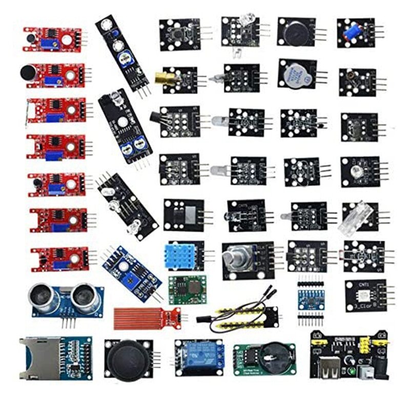 Kit de capteurs 45 en 1 pour Arduino, Modules de démarrage pour UNO R3 MEGA2560