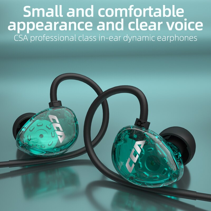 Cca csa 1dd hifi in-ear-kopfhörer, monitor-kopfhörer, in-ear-ohrhörer, sport-headset mit geräuschunterdrückung, kz zax zsx zsn pro  zs10 pro asx
