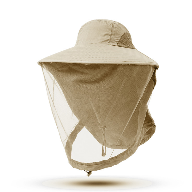 Outdoor Fishing Cap Anti Mosquito Insect Hat Fishing Hat Bug Mesh Head Net Face Protector Camping Hats Fishing Cap