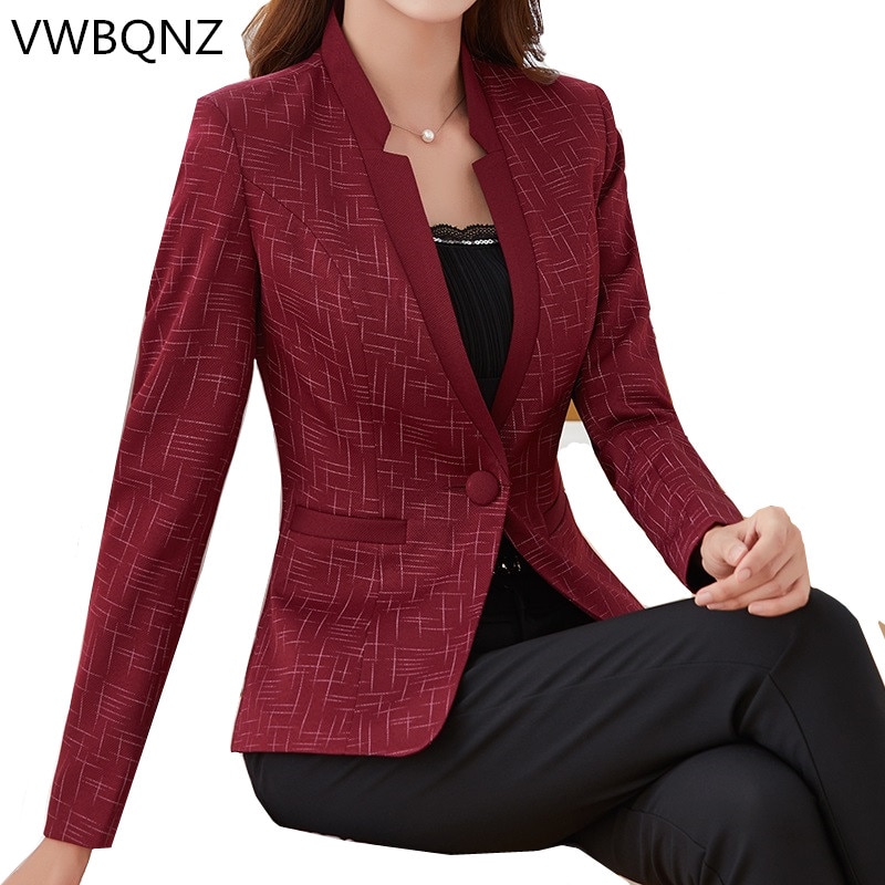 Plus size dames zakelijke pakken lente herfst all-match dames blazers jassen korte strakke blazer dames pak 5xl