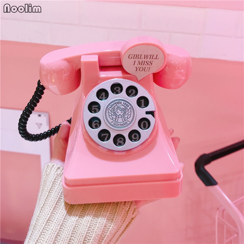 NOOLIM retro Telefon Sparschwein Kunststoff Kreative Für freundlicher Zu Hause Wohnzimmer Weinschrank Dekorative Ornamente Handwerk