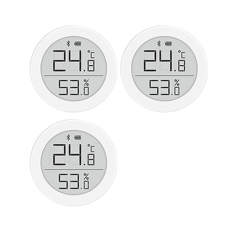 Xiaomi QingPing Digital bluetooth Thermometer Hygrometer 0~50 Electronic Ink Screen 30 Days Automatic Recording With Mijia app: 3PCS
