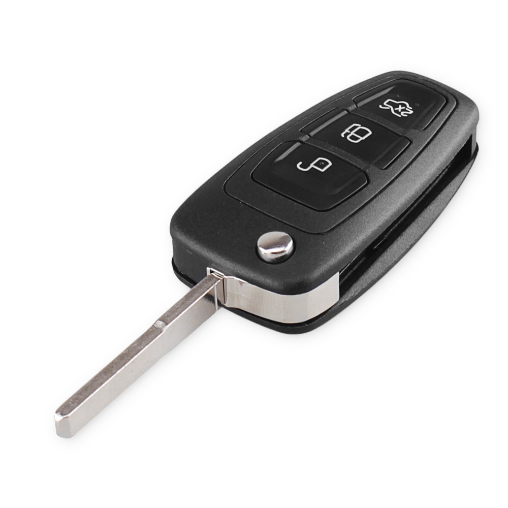 Keyyou 3 knappar 434/433 mhz fsk för ford mondeo focus c-max bil fjärrkontrollnyckel 4 d 63 chip 40/80 bit