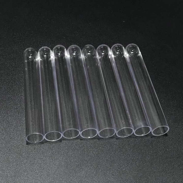 50pcs/lot 15x100mm U shaped bottom Plastic test tubes for kinds of Laboratory Tests