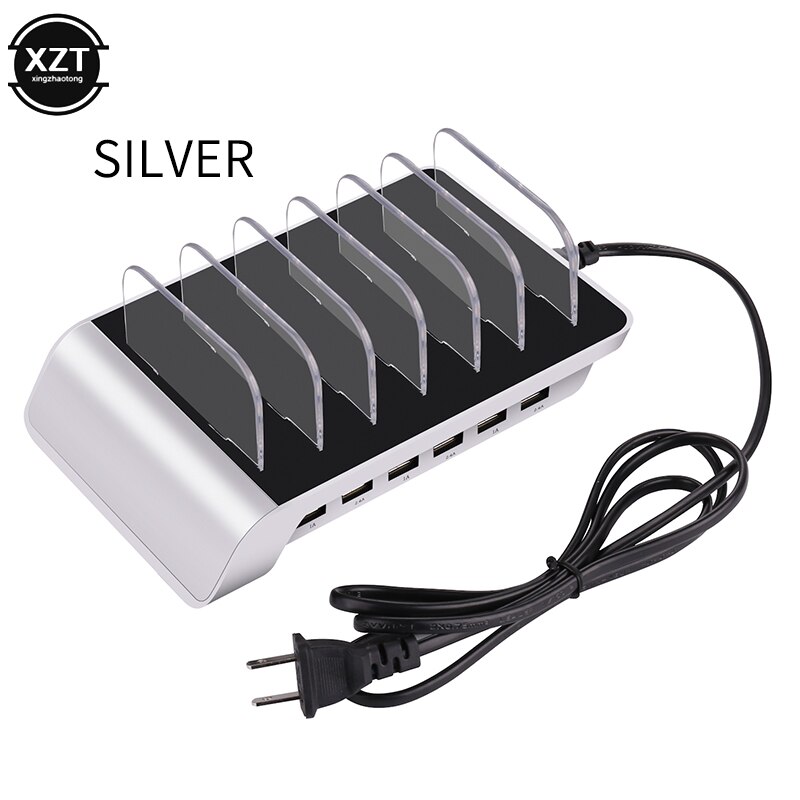 Multi Port Fast Opladen QC4.0 USB Telefoon Oplader 6 Poorten Station Dock Stand Houder Voor Alle Telefoon/Tafels/ smart Horloge/Power Bank
