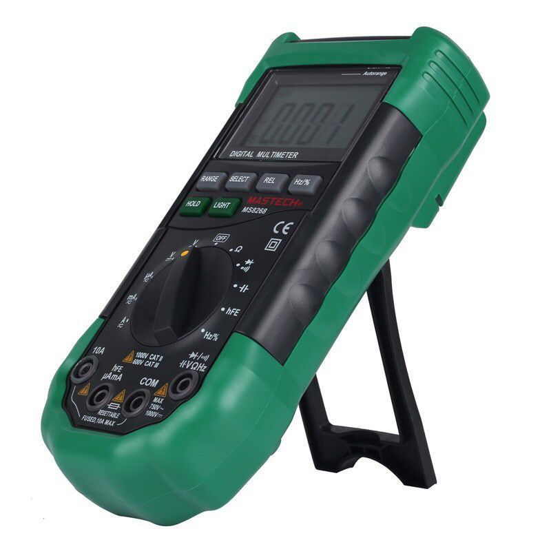 Mastech MS8268 Digitale Multimeter Lcd Auto Range Porotection Ac/Dc Multimeter Voltmeter Amperemeter Frequentie Condensator Tester