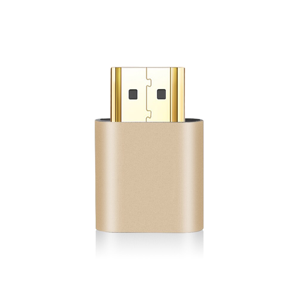 Hdmi-kompatibel virtuel skærm ddc edid dummy adapter emulator skærm skærm låseplade til computer grafik videokort lås