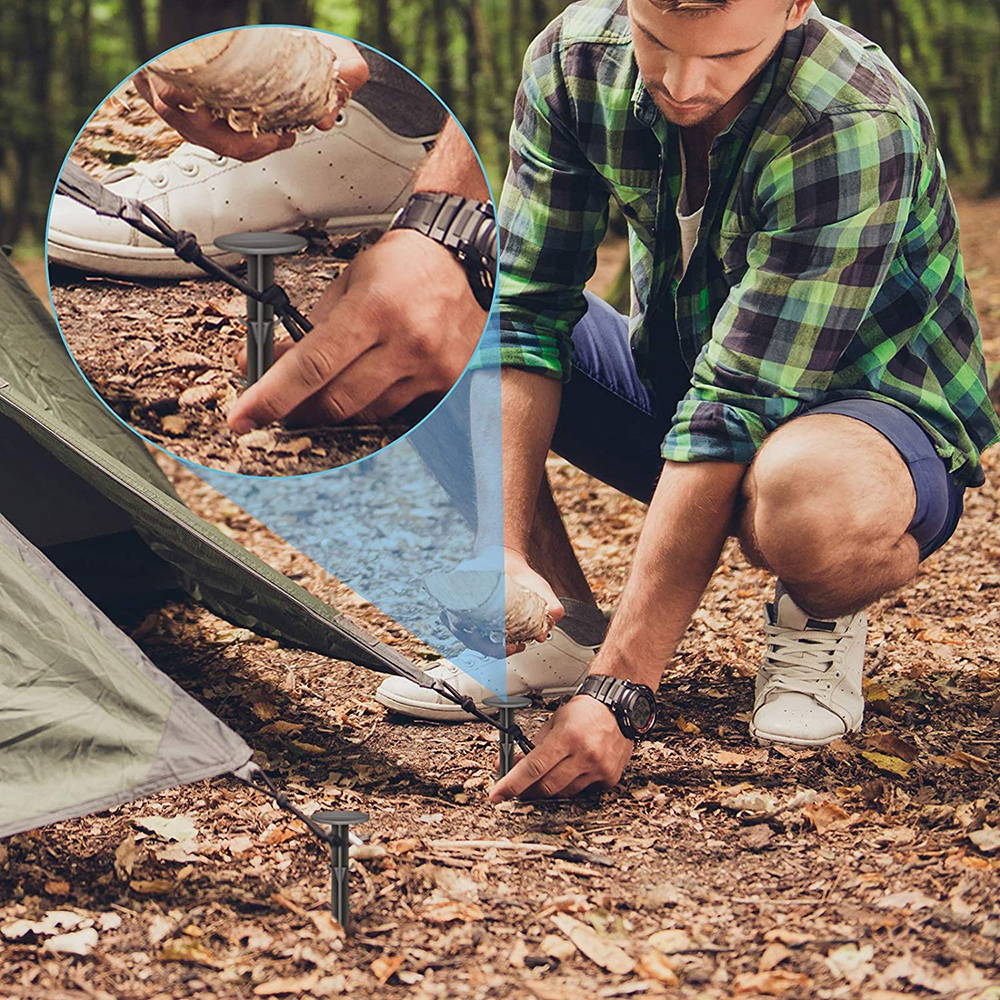 100Pcs Plastic Stakes, Yard and Garden Stakes, Gardening Ground Sturdy Rustproof Stake for Plant Support, Holding Down Tents