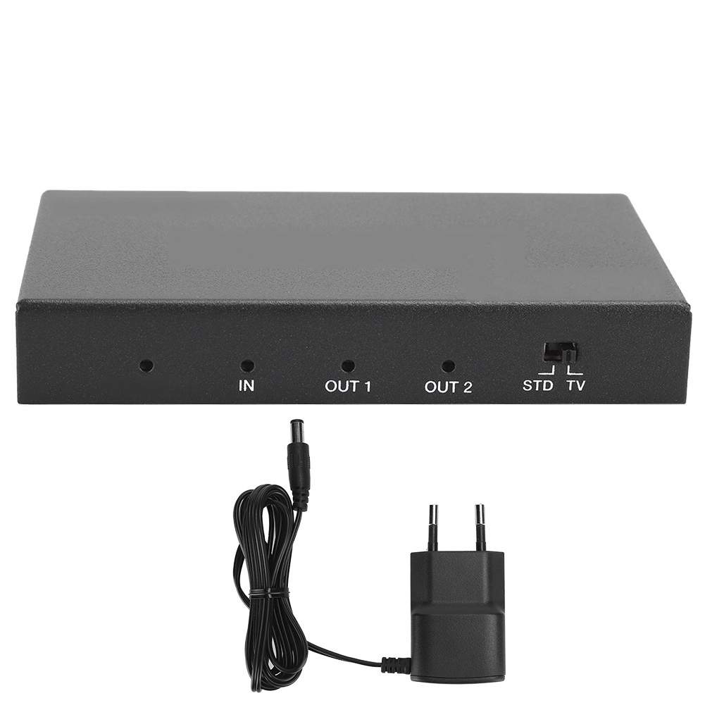 1X2 4K 18Gbps Hdmi Splitter Video Adapter Switcher Box Tv Monitor (Eu 100-240V)