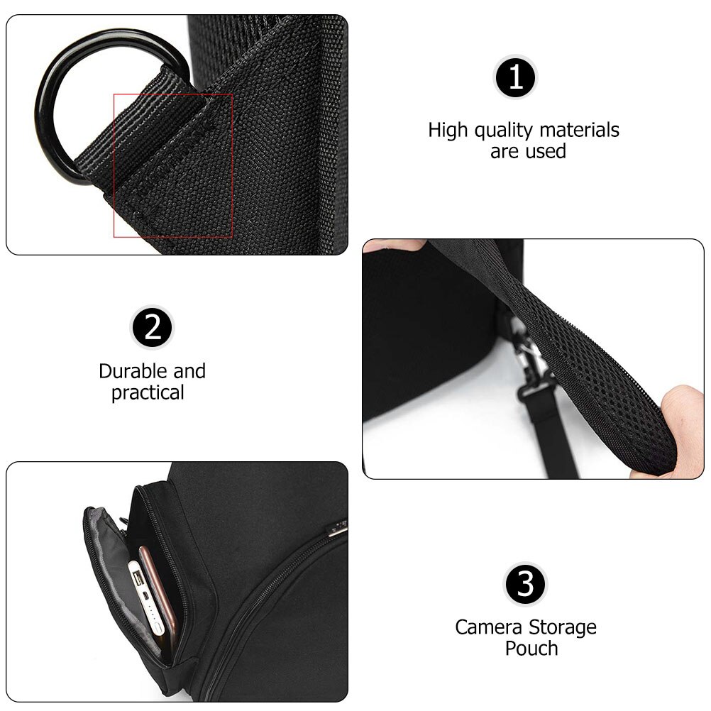 Portable Travel Camera Bag Camera Storage Pouch Lightweight Cross Body Shoulder Bag
