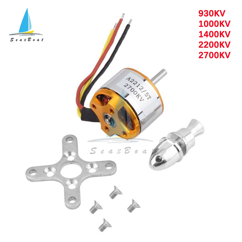 A2212 Brushless Motor 930KV 1000KV 1400KV 2200KV 2700KV For RC Aircraft Plane Multi-copter Brushless Outrunner Motor