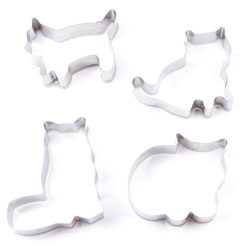 5 stilar diy tårta dekorera djur husdjur katt ben tass kakskärare mögel 3d socker hantverk bakverk kex fondant tårta bakform