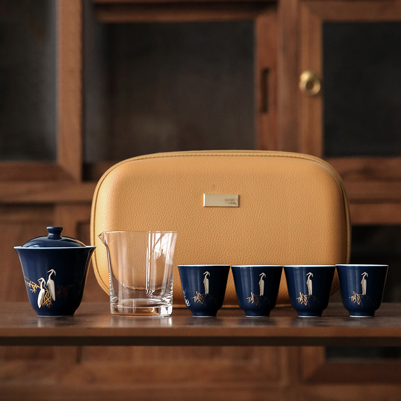 Chinese Tea Set Ceramic Glaze Teapot Teacup Gaiwan Porcelain Teaset Kettles Teaware Sets Drinkware Chinese Tea: Default Title