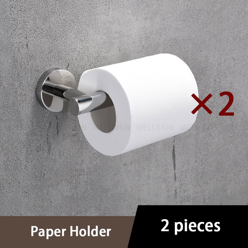 Glänzende Spiegel Schlecht Hardware- einstellen Runde Handtuch Bar Wc Papier Halfter Handtuch Ring Kleid Haken Edelstahl DIY: Papier Halter 2 Stck