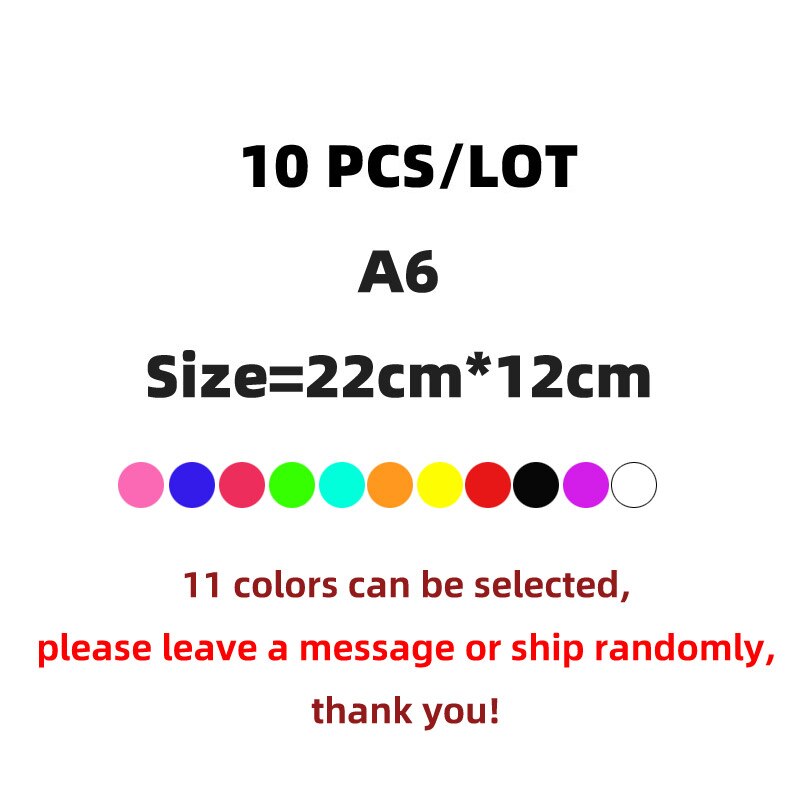 Bolsa A4 de tela Oxford para documentos, carpeta para documentos, papelería, B5 B8 A5, proveedores escolares, archivador Escolar: A6 10PCS