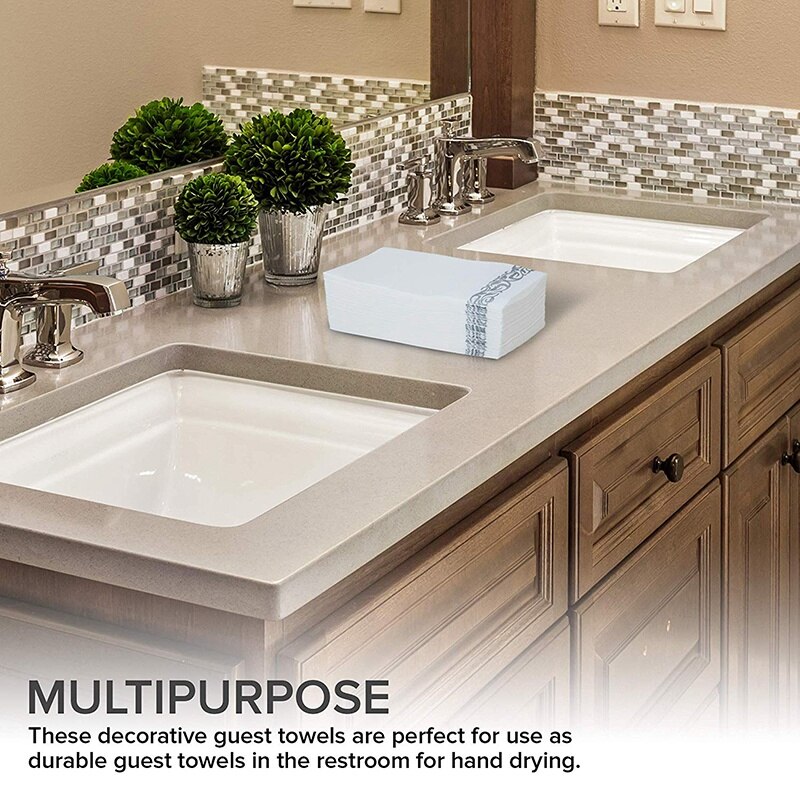 Pościel jak serwetka z srebrna kwiatowa wzór wina na ozdobne serwetki nadaje się robić kuchni, łazienki, wesela lub imprezy