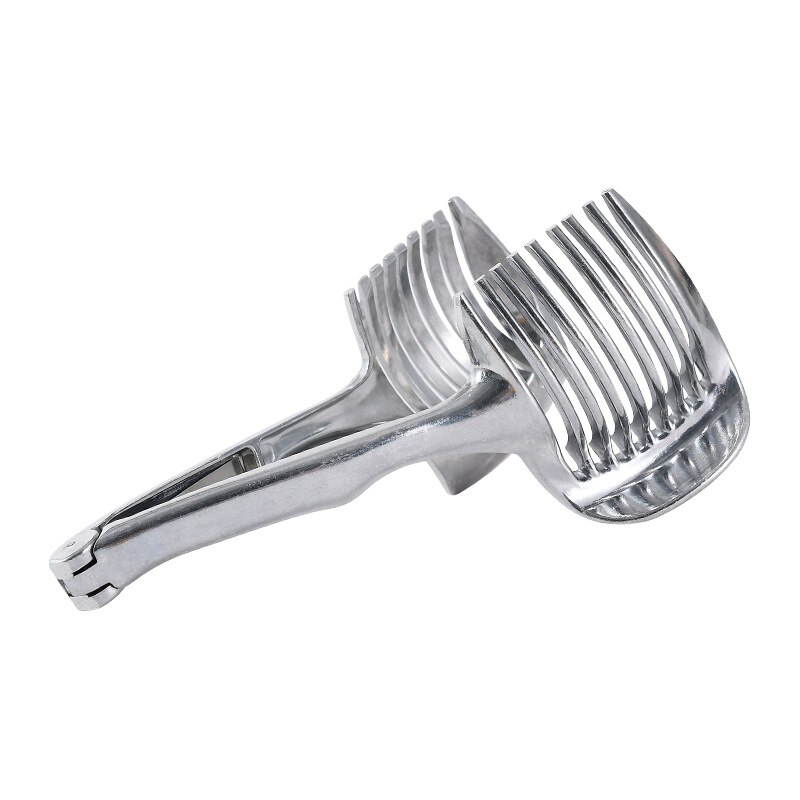 Lemon slicer household tomato and potato slicing tool kitchen multifunctional fruit tomato slicing artifact: Silvery