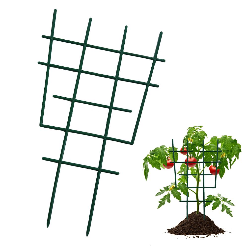 3 stil klatring vinranker plante potte støtte ramme plast belagt stål blomstergrøntsager dekorative trellis beslag 1pc