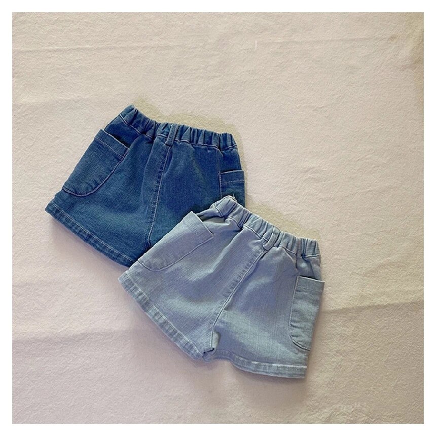 2021 estate neonate pantaloncini di jeans bambini cotone elastico Denim pantaloni corti abbigliamento coreano per bambini