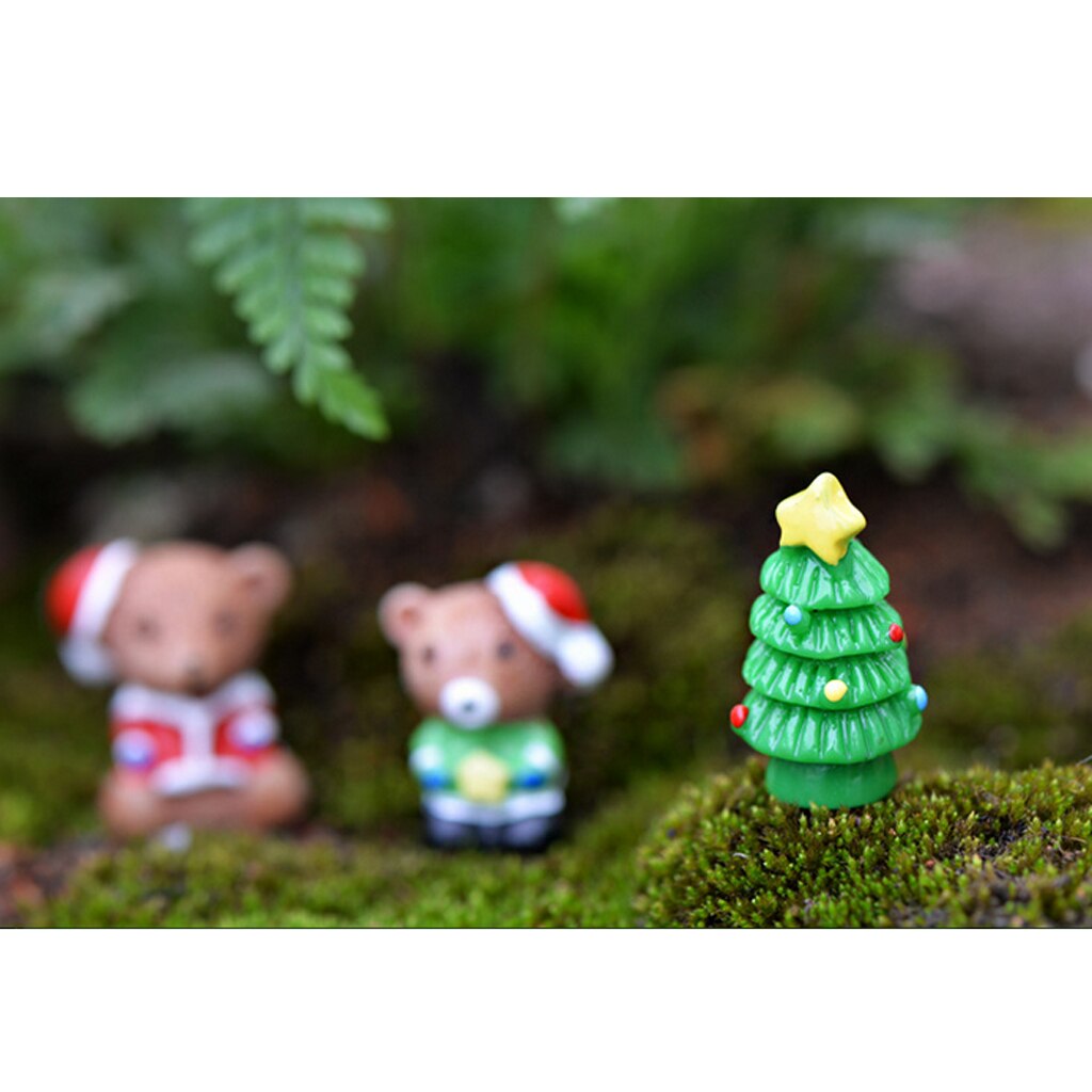 10 Stuk Miniatuur Landschap Hars Bloempot Decor Mini Hars Kerstbomen