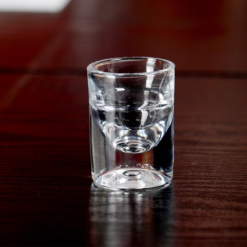Sæt  of 6 stk tunge blyfri maskine lavet shotglas til jul spiritus vodka spiritus drinks kinesisk baijiu whisky 15ml