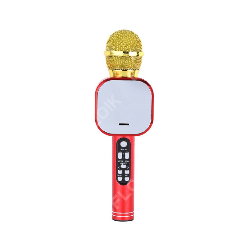Bluetooth Wireless Microphone Metal Handheld Karaoke Mic USB Mini Home KTV For Music Playing Singing Speaker Portable Player: Model 4