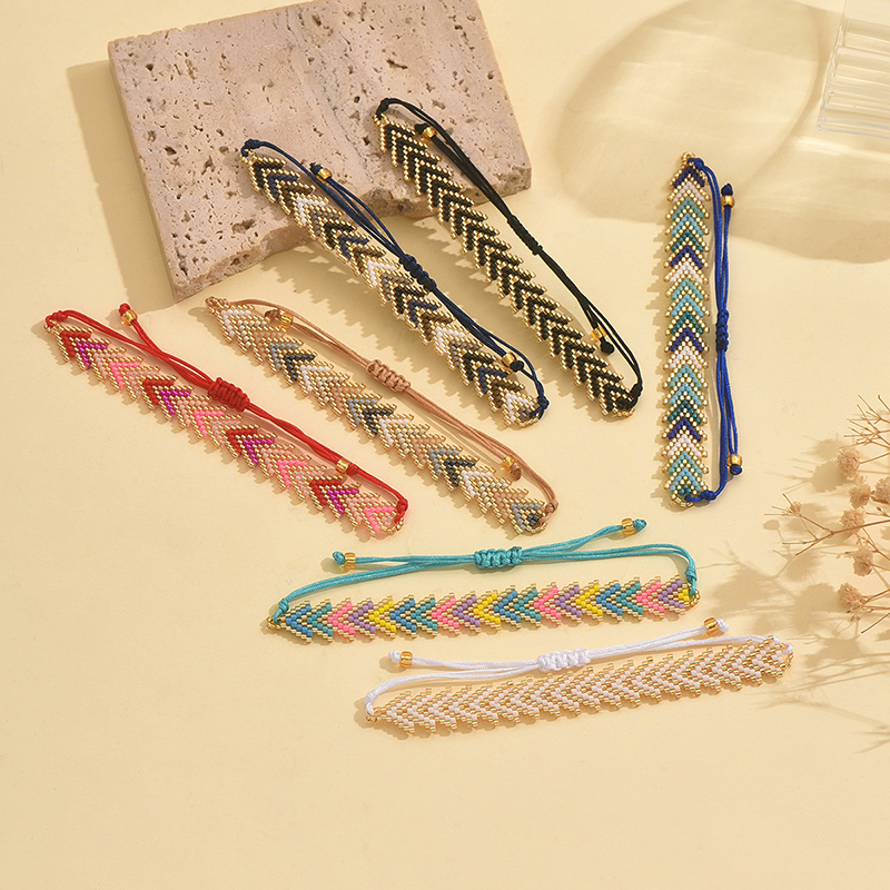 Zhongvi miyuki pulseiras de contas multicamadas sementes de vidro boêmio artesanais joias ajustáveis moda para mulheres e homens