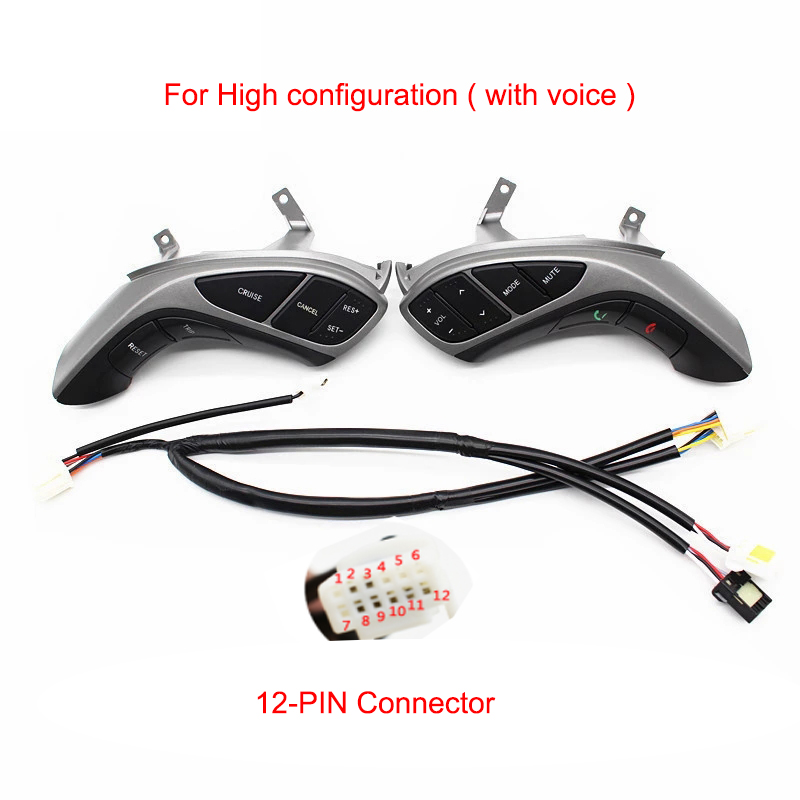 Car Steering Wheel Control Button For Hyundai i30 Elantra Multifunction Cruise Car Radio GPS Multimedia Navigation Remote Switch