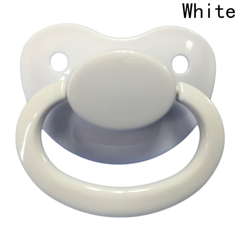 1PC Large Silicone Adult Pacifiers Cute Children's Pacifiers: White