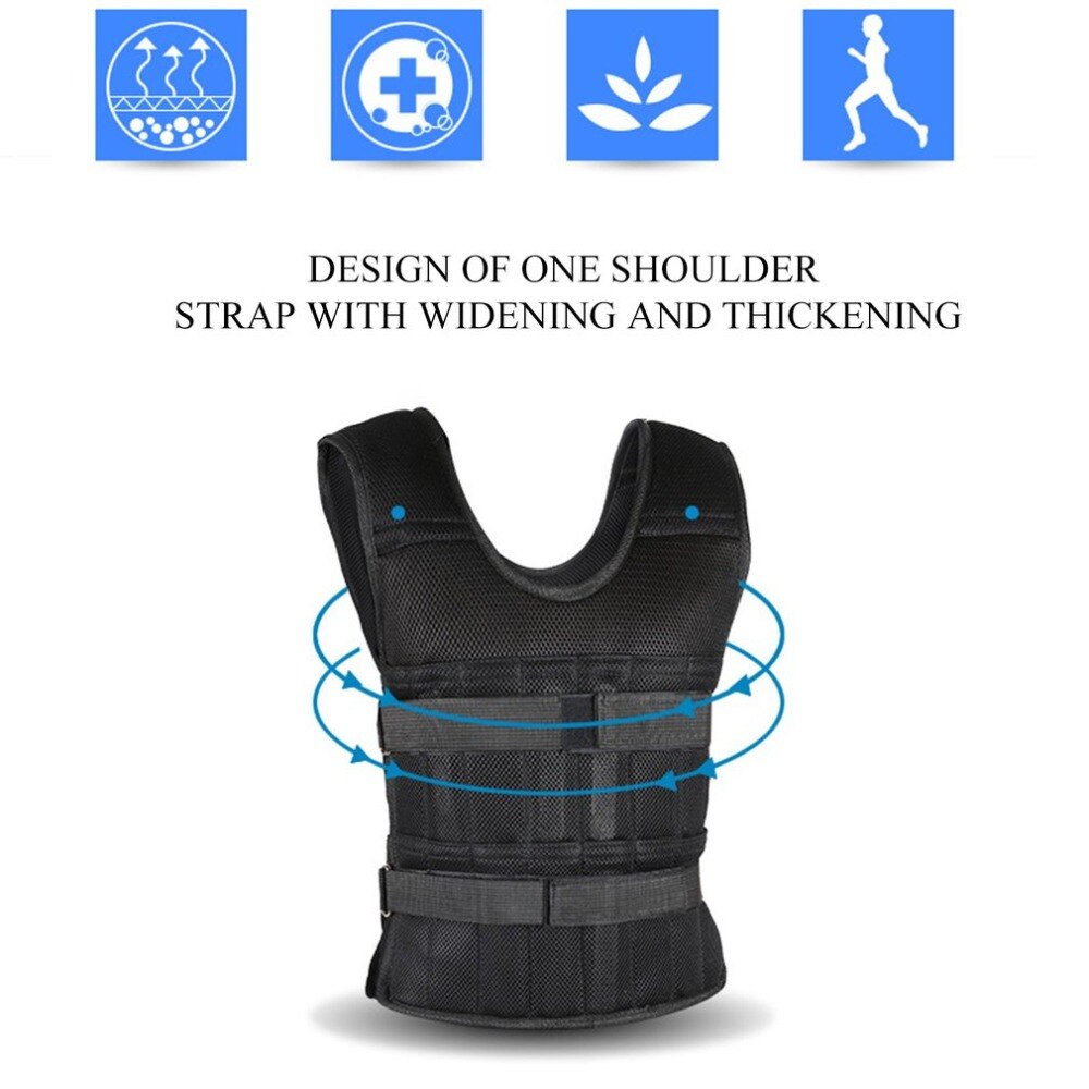 VEVOR 35lb Adjustable Weighted Vest For Men Women Strength Training